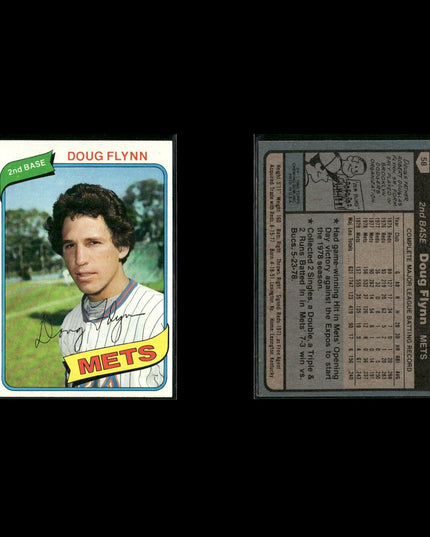 New York Mets 1980 Topps Baseball 41-Card Lot Topps VG