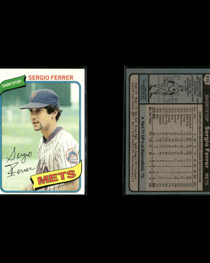 New York Mets 1980 Topps Baseball 41-Card Lot Topps VG