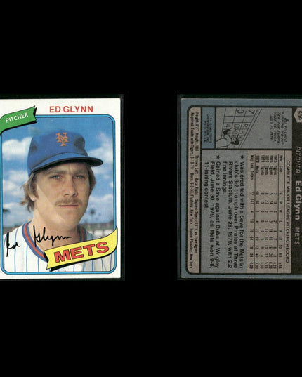 New York Mets 1980 Topps Baseball 41-Card Lot Topps VG
