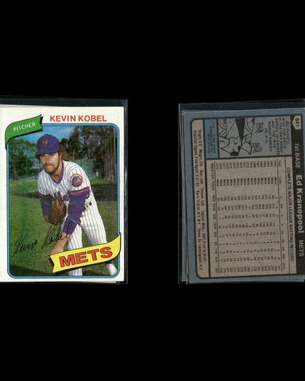 New York Mets 1980 Topps Baseball 41-Card Lot Topps VG