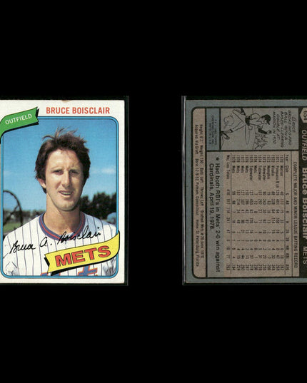 New York Mets 1980 Topps Baseball 41-Card Lot Topps VG