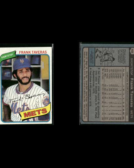 New York Mets 1980 Topps Baseball 41-Card Lot Topps VG
