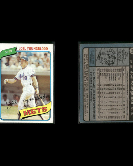 New York Mets 1980 Topps Baseball 41-Card Lot Topps VG