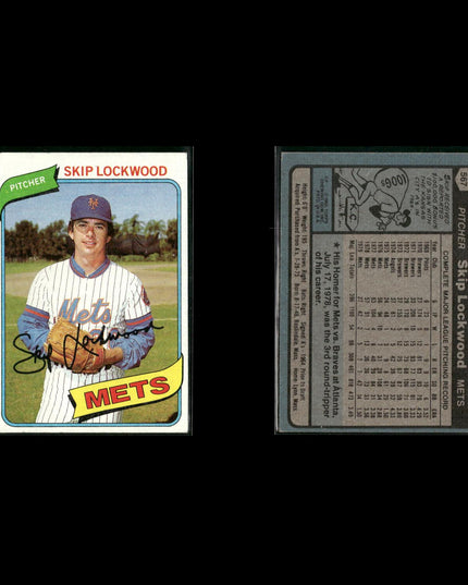 New York Mets 1980 Topps Baseball 41-Card Lot Topps VG