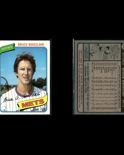 New York Mets 1980 Topps Baseball 41-Card Lot Topps VG