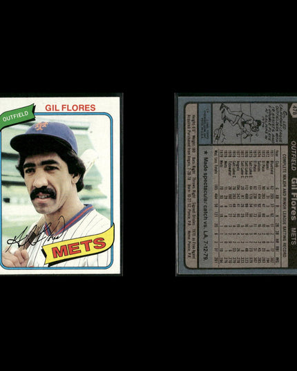 New York Mets 1980 Topps Baseball 41-Card Lot Topps VG