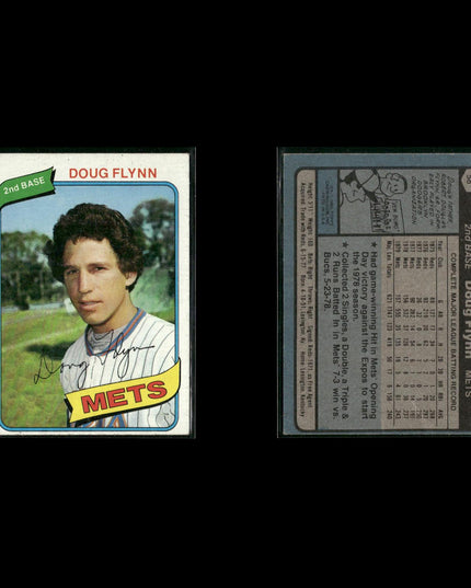 New York Mets 1980 Topps Baseball 41-Card Lot Topps VG