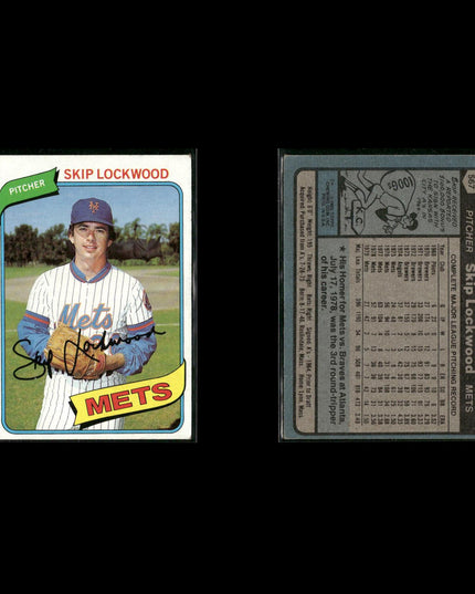 New York Mets 1980 Topps Baseball 41-Card Lot Topps VG