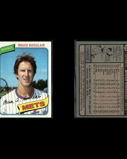 New York Mets 1980 Topps Baseball 41-Card Lot Topps VG