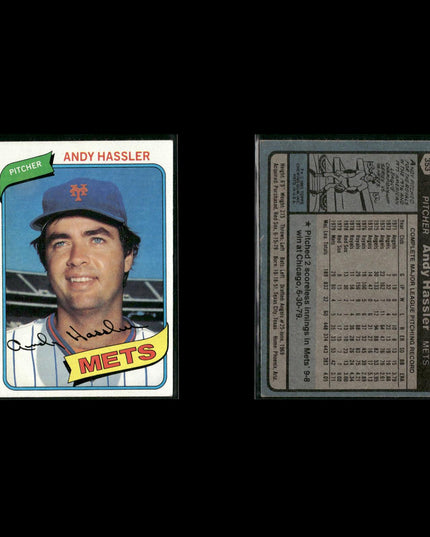 New York Mets 1980 Topps Baseball 41-Card Lot Topps VG