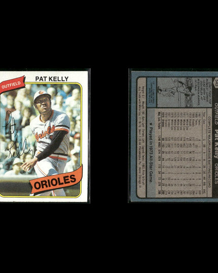 Baltimore Orioles 1980 Topps Baseball 43-Card Lot Topps VG