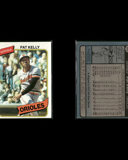 Baltimore Orioles 1980 Topps Baseball 43-Card Lot Topps VG