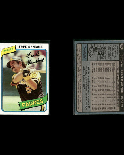 San Diego Padres 1980 Topps Baseball 33-Card Lot Topps VG
