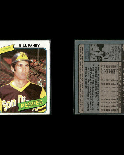 San Diego Padres 1980 Topps Baseball 33-Card Lot Topps VG
