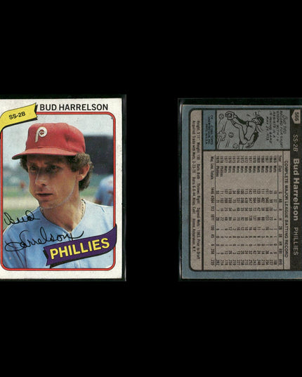 Philadelphia Phillies 1980 Topps Baseball 33-Card Lot Topps VG