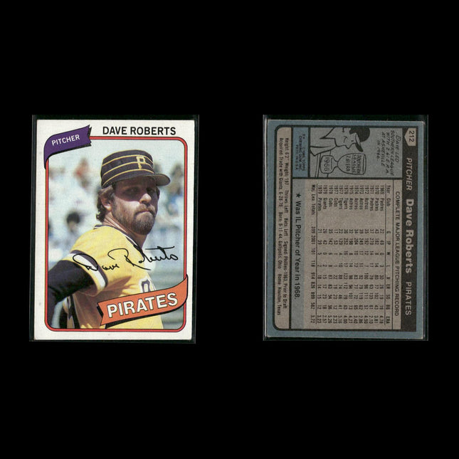 Pittsburgh Pirates 1980 Topps Baseball 42-Card Lot Topps VG