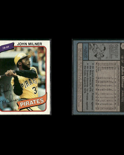 Pittsburgh Pirates 1980 Topps Baseball 42-Card Lot Topps VG
