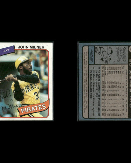 Pittsburgh Pirates 1980 Topps Baseball 42-Card Lot Topps VG