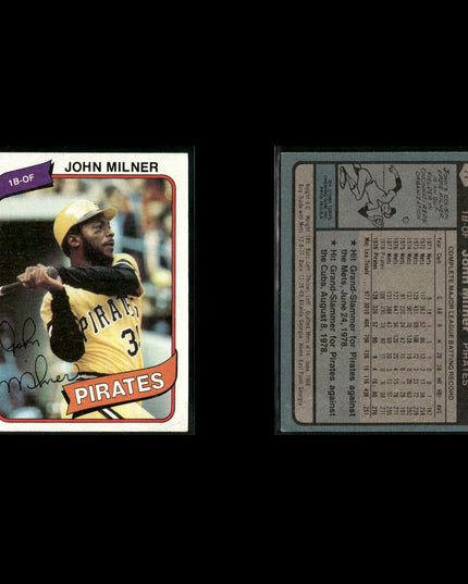 Pittsburgh Pirates 1980 Topps Baseball 42-Card Lot Topps VG