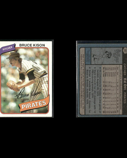 Pittsburgh Pirates 1980 Topps Baseball 42-Card Lot Topps VG