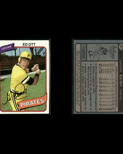 Pittsburgh Pirates 1980 Topps Baseball 42-Card Lot Topps VG