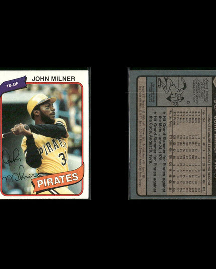 Pittsburgh Pirates 1980 Topps Baseball 42-Card Lot Topps VG