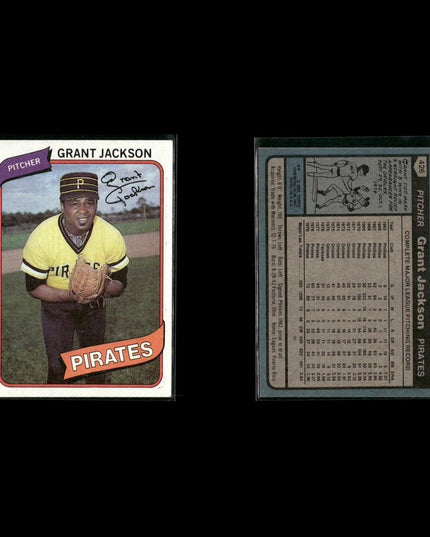Pittsburgh Pirates 1980 Topps Baseball 42-Card Lot Topps VG