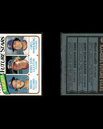 Texas Rangers 1980 Topps Baseball 45-Card Lot Topps VG