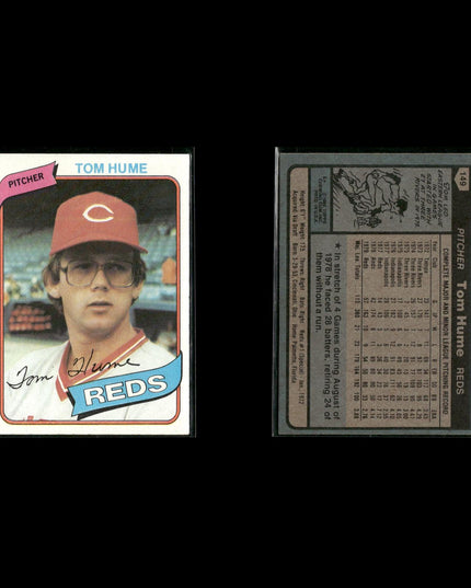Cincinnati Reds 1980 Topps Baseball 25-Card Lot Topps VG
