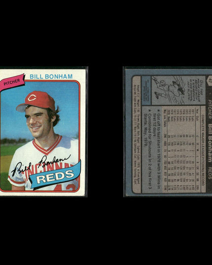 Cincinnati Reds 1980 Topps Baseball 25-Card Lot Topps VG