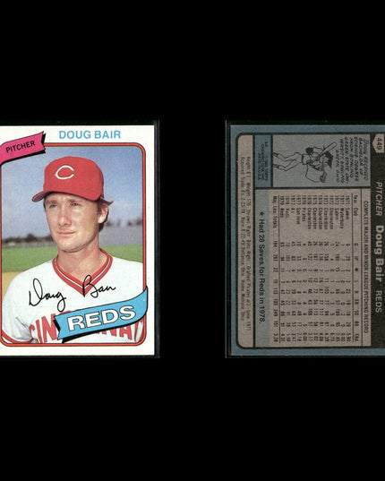 Cincinnati Reds 1980 Topps Baseball 25-Card Lot Topps VG