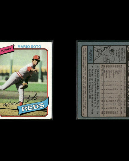 Cincinnati Reds 1980 Topps Baseball 25-Card Lot Topps VG