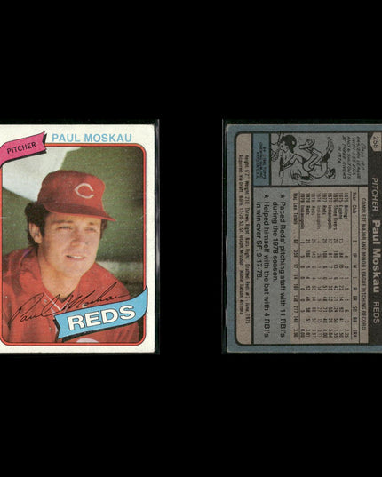 Cincinnati Reds 1980 Topps Baseball 25-Card Lot Topps VG