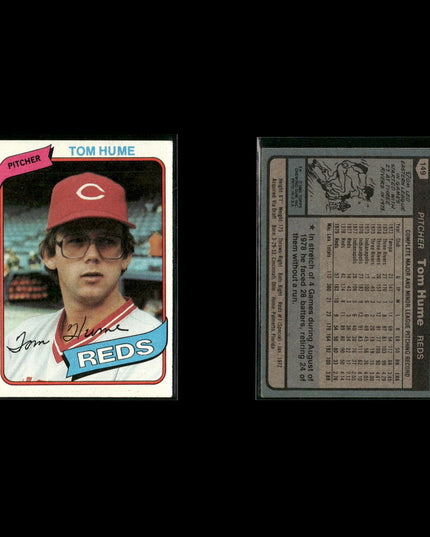 Cincinnati Reds 1980 Topps Baseball 25-Card Lot Topps VG