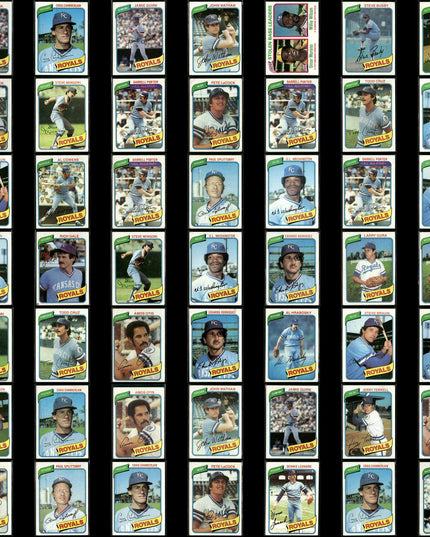 Kansas City Royals 1980 Topps Baseball 49-Card Lot Topps VG