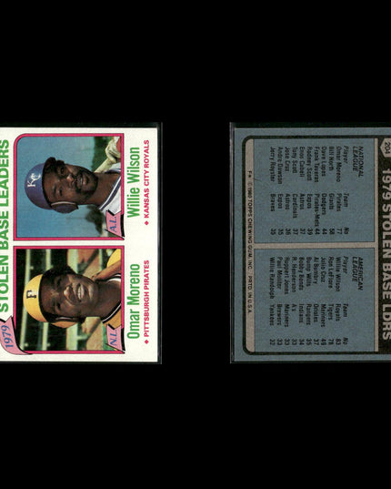 Kansas City Royals 1980 Topps Baseball 49-Card Lot Topps VG
