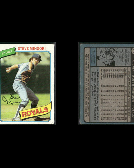 Kansas City Royals 1980 Topps Baseball 49-Card Lot Topps VG