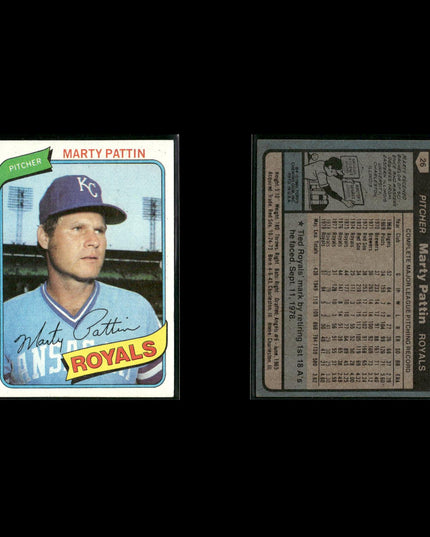 Kansas City Royals 1980 Topps Baseball 49-Card Lot Topps VG