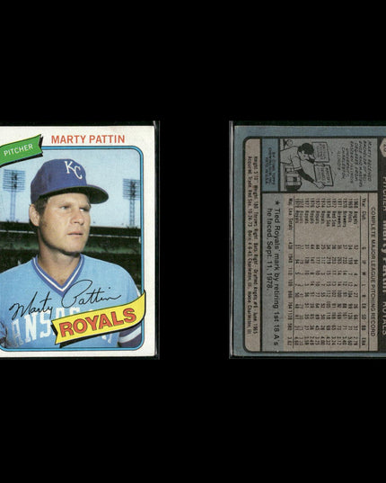 Kansas City Royals 1980 Topps Baseball 49-Card Lot Topps VG