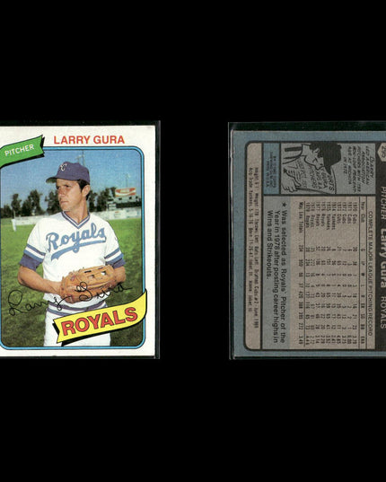 Kansas City Royals 1980 Topps Baseball 49-Card Lot Topps VG