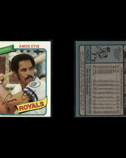 Kansas City Royals 1980 Topps Baseball 49-Card Lot Topps VG