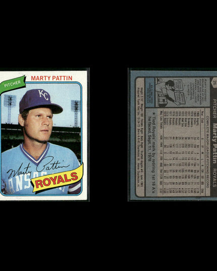 Kansas City Royals 1980 Topps Baseball 49-Card Lot Topps VG