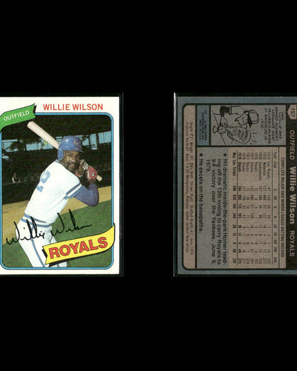 Kansas City Royals 1980 Topps Baseball 49-Card Lot Topps VG