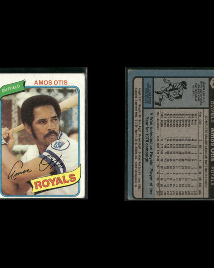 Kansas City Royals 1980 Topps Baseball 49-Card Lot Topps VG