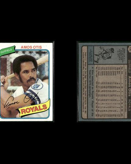 Kansas City Royals 1980 Topps Baseball 49-Card Lot Topps VG