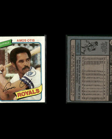 Kansas City Royals 1980 Topps Baseball 49-Card Lot Topps VG