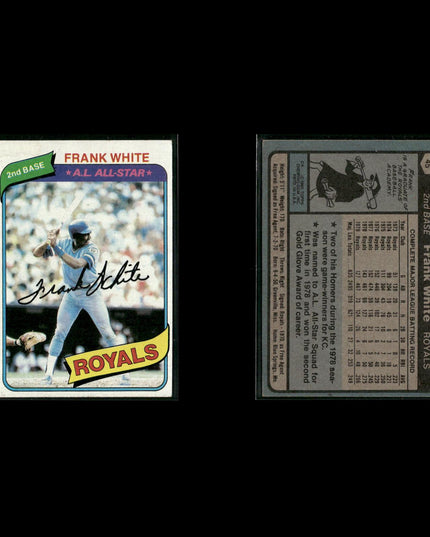Kansas City Royals 1980 Topps Baseball 49-Card Lot Topps VG
