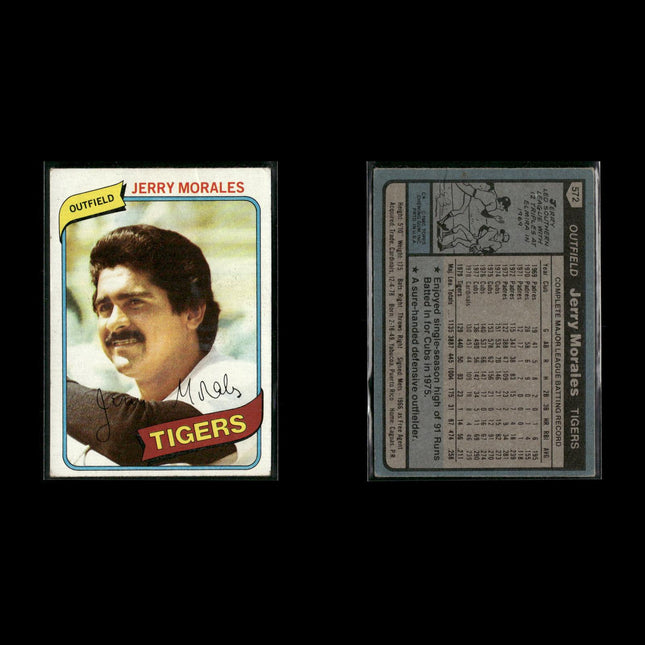 Detroit Tigers 1980 Topps Baseball 49-Card Lot Topps VG