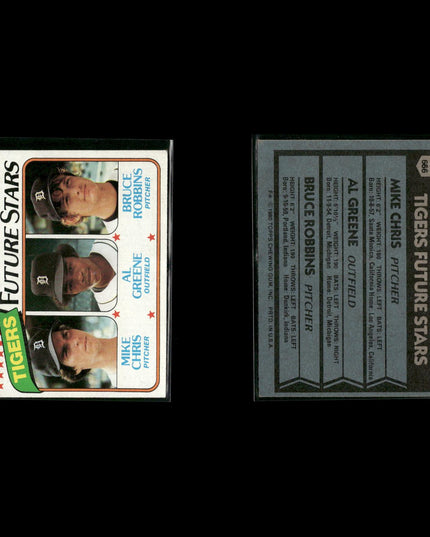 Detroit Tigers 1980 Topps Baseball 49-Card Lot Topps VG