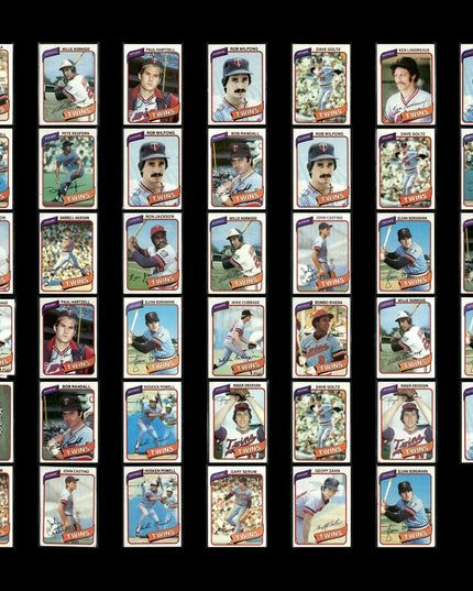Minnesota Twins 1980 Topps Baseball 41-Card Lot Topps VG